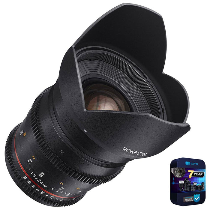Rokinon DS 24mm T1.5 Full Frame Wide Angle Cine Lens for Canon EF w/ 7 Year Warranty