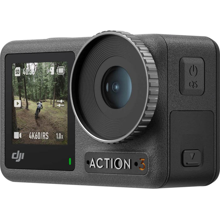 DJI Osmo Action 3 Action Camera, Adventure Combo Bundle with 1-YR DJI Care