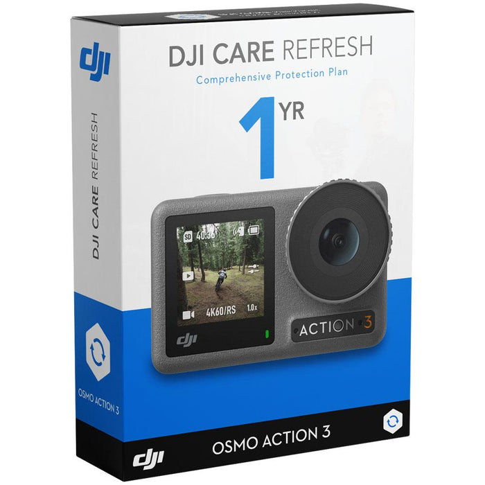 DJI Osmo Action 3 Action Camera, Adventure Combo Bundle with 1-YR DJI Care