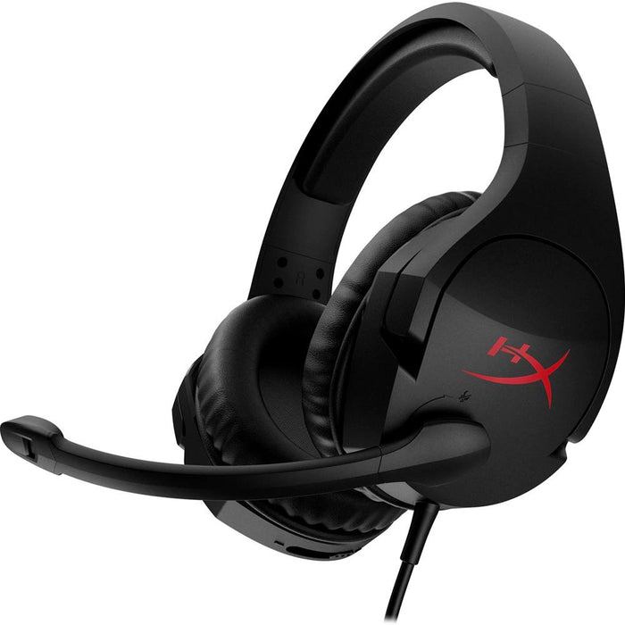 HyperX Cloud Stinger Gaming Headset, Black/Red w/ Headphone Stand + Gaming Mouse