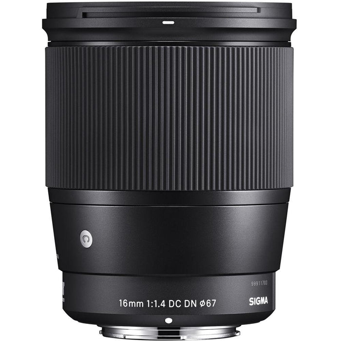 Sigma 16mm f/1.4 DC DN Contemporary Lens for Canon M-Mount with 7 Year Warranty