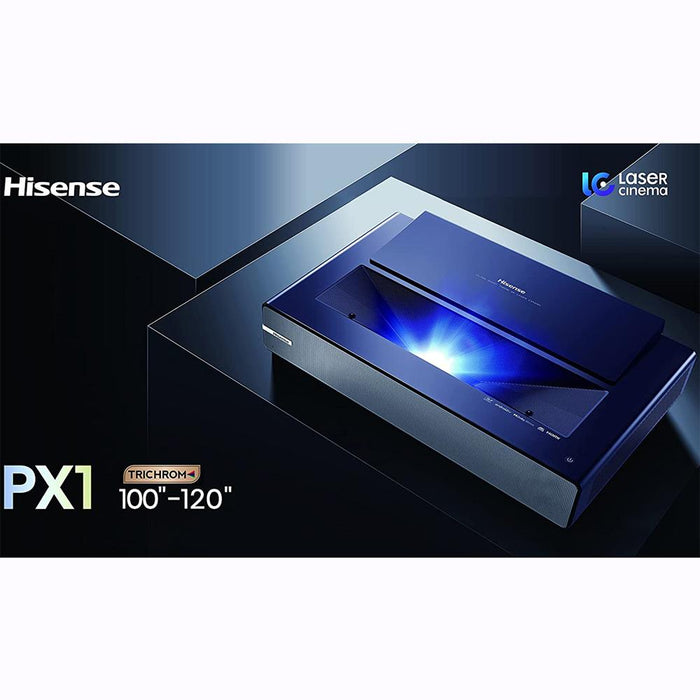Hisense PX1 Trichroma Laser Ultra-Short Throw Cinema Projector, Black w/ 4 Yr Warranty