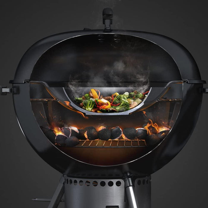 Weber Gourmet BBQ System Wok with Duck Fat Spray Cooking Oil
