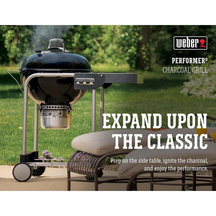 Weber Performer Charcoal Grill 22-Inch Black with 2x Cooking Oil and Oven Mitt