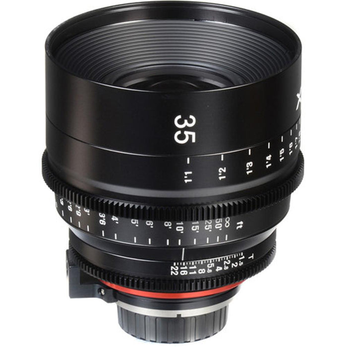 Rokinon Xeen 35mm T1.5 Cine Full Frame Lens for Canon EF Mount with 128GB Card