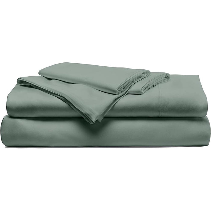 Cariloha Viscose 4-Piece Bed Sheet Set King Ocean Mist with 2 Pack Pillows