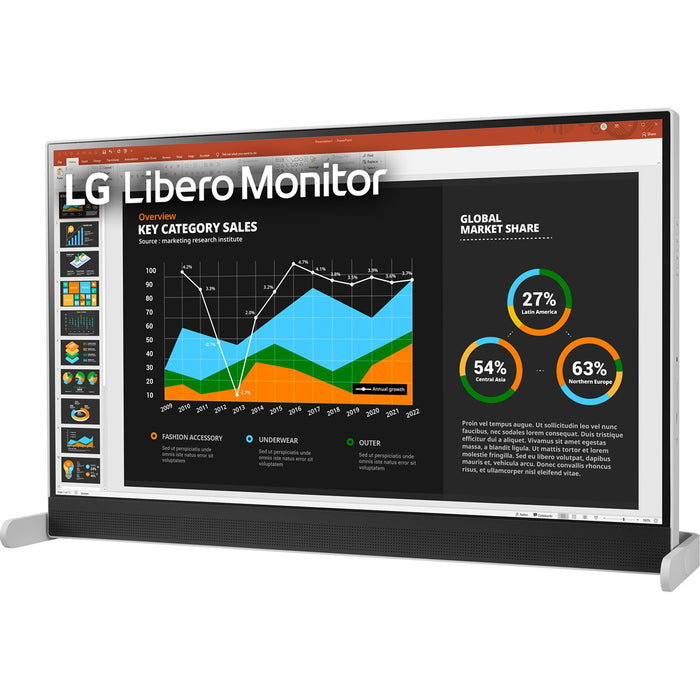 LG 27" QHD IPS HDR 10 Libero Monitor with Detachable Full HD Webcam - Open Box