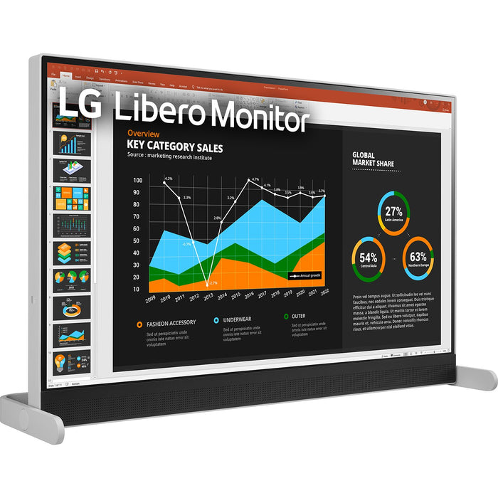 LG 27" QHD IPS HDR 10 Libero Monitor with Detachable Full HD Webcam - Open Box