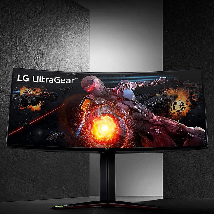 LG 34" UltraGear QHD (3440 x 1440) Nano IPS Curved Gaming Monitor Refurb - Open Box