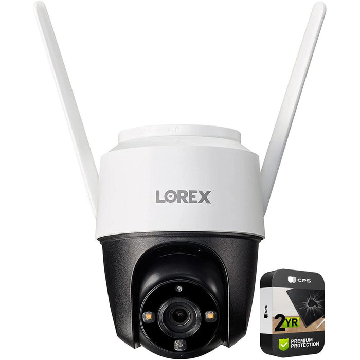 Lorex 2K Pan-Tilt Outdoor Security Camera with Color Vision with 2 Year Warranty
