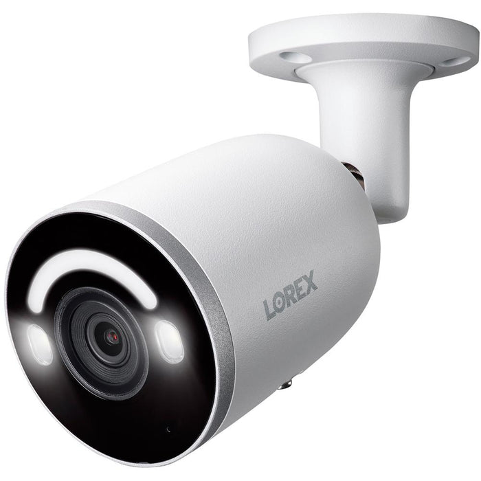 Lorex 4K Smart Security Lighting Bullet AI PoE IP Wired Camera + 2 Year Warranty