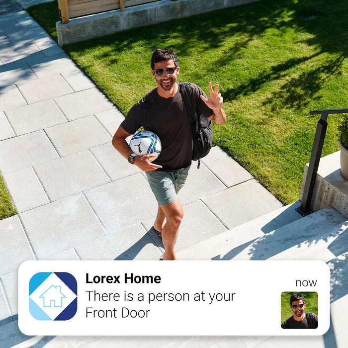 Lorex 4K Spotlight Indoor/Outdoor Wi-Fi 6 Security Camera with Lighting 2 Pack