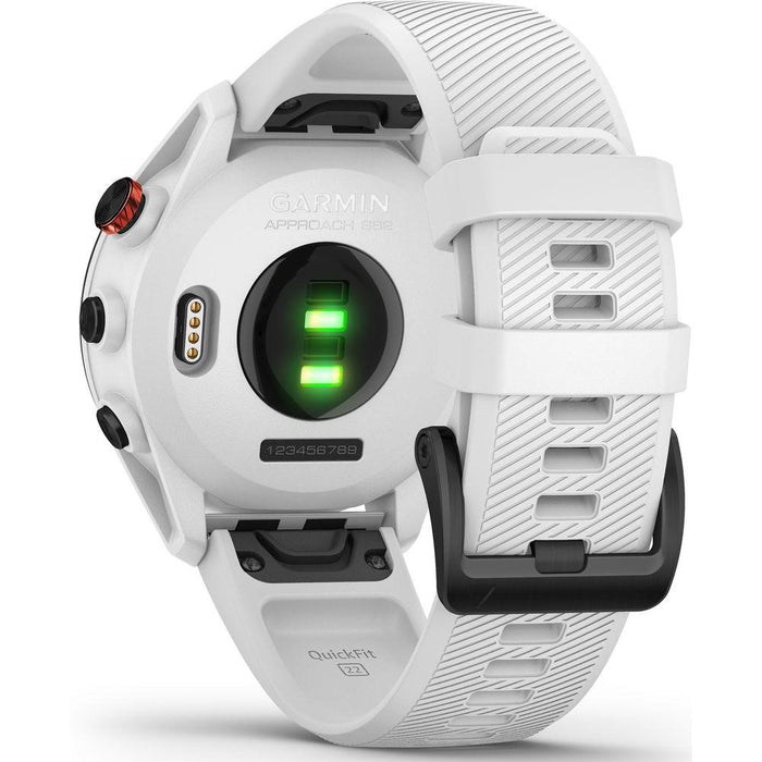 Garmin Approach S62 Black Ceramic Bezel w/White GPS Golf Watch + 1 Year Warranty