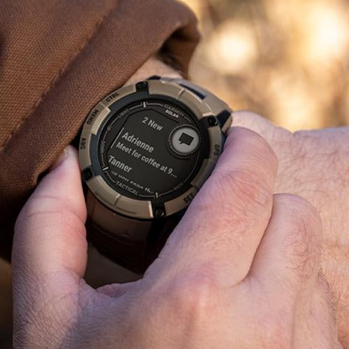 Garmin Instinct 2X Solar Rugged GPS Smartwatch, Tactical Edition, Coyote Tan