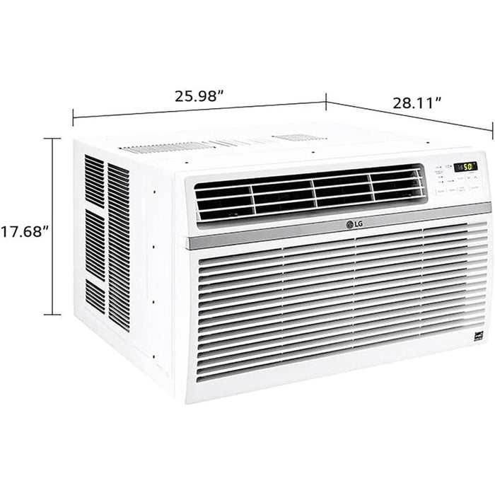 LG 18,000 BTU Window Air Conditioner White Renewed with 2 Year Warranty