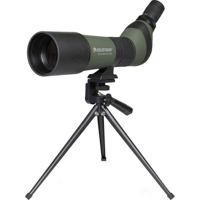 Celestron LandScout 20-60X65MM Angled Zoom Spotting Scope w/ Adapter and Tripod - Open Box