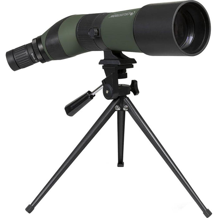 Celestron LandScout 20-60X65MM Angled Zoom Spotting Scope w/ Adapter and Tripod - Open Box