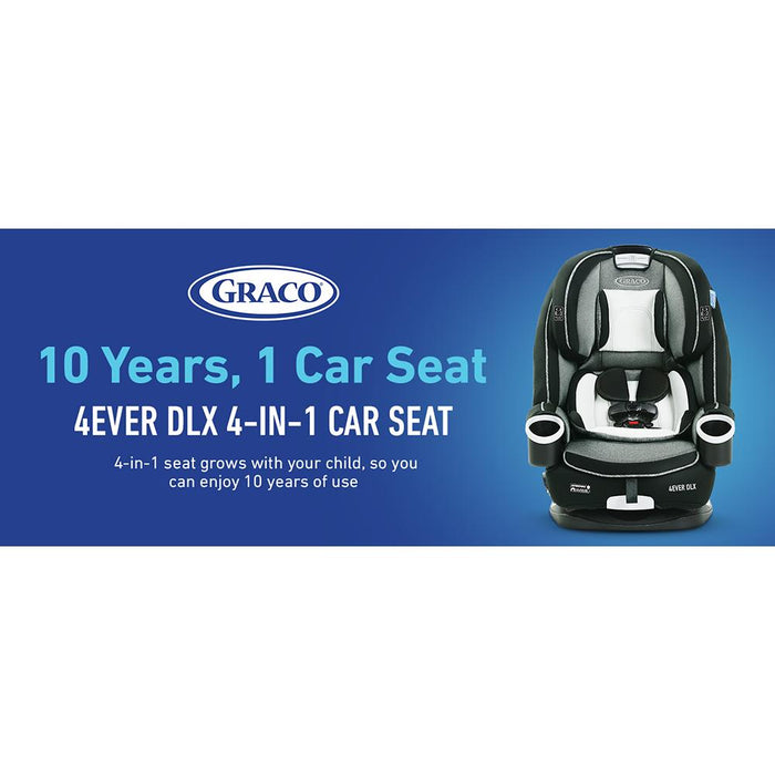 Graco 4Ever DLX 4-in-1 Infant to Toddler Car Seat, Bryant Grey - Open Box