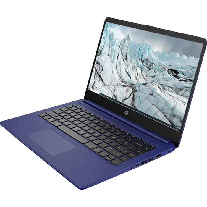 Hewlett Packard 14" HD PC Laptop, AMD 3020e, 4GB RAM/64GB - Blue (14-fq0010nr) - Open Box
