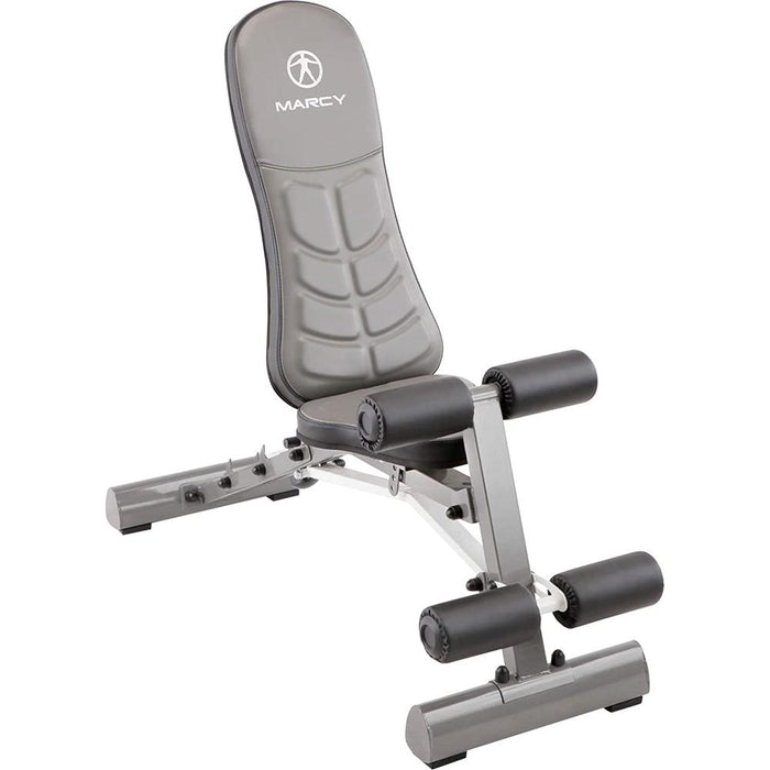 Marcy Deluxe Foldable Weight/Exercise Bench - Black (SB-10100) - Open Box