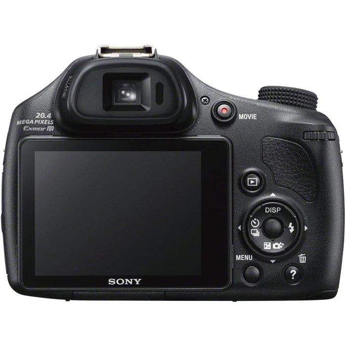 Sony DSC-HX400V/B 50x Optiical Zoom 4K Stills Digital Camera 32GB Kit