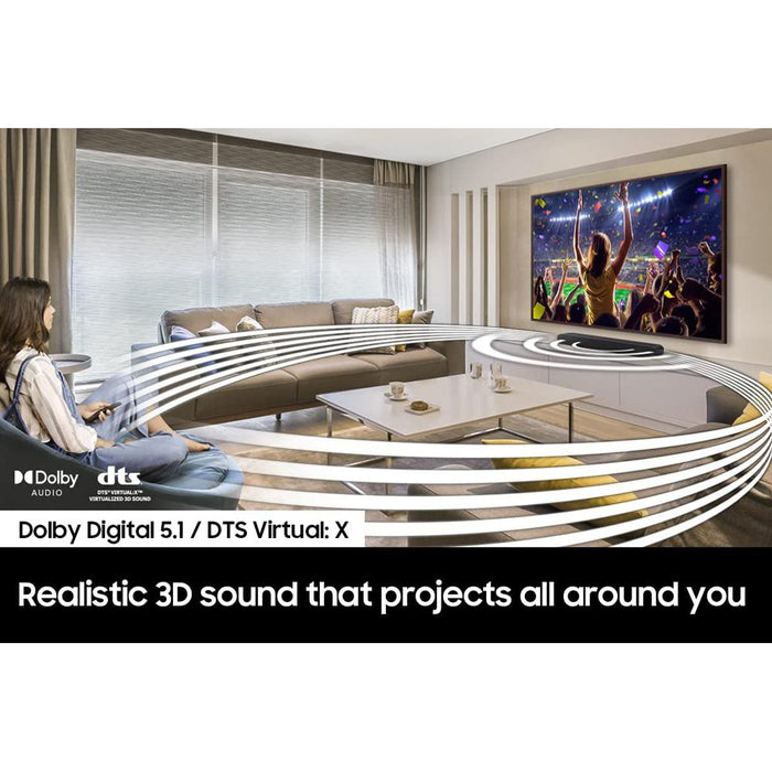 Samsung HW-S50B 3.0ch All-in-One Soundbar with Dolby 5.1 DTS Virtual:X 2022 - Open Box