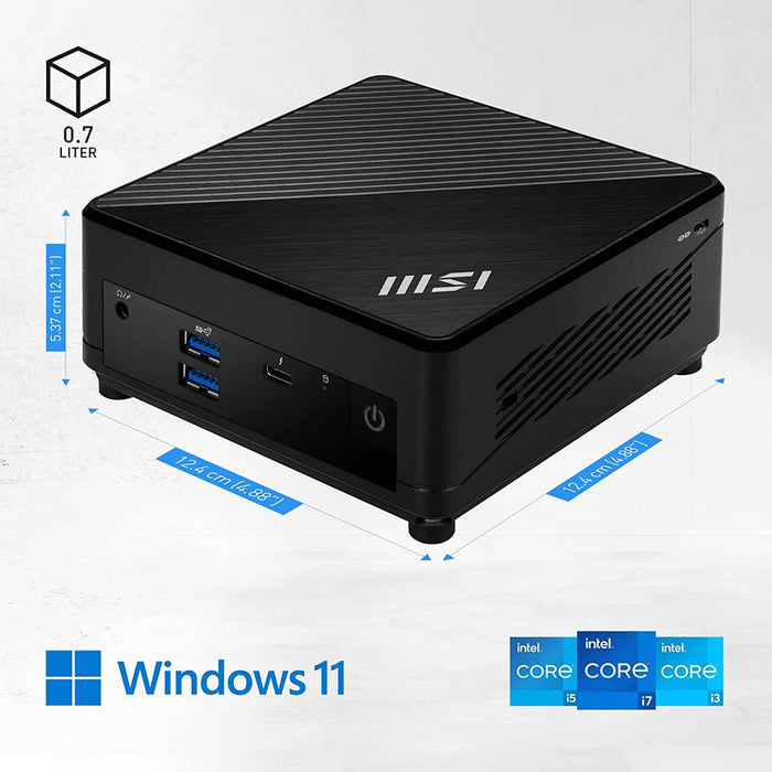 MSI Cubi 5 12M Mini PC in Black - CUBI512M015B