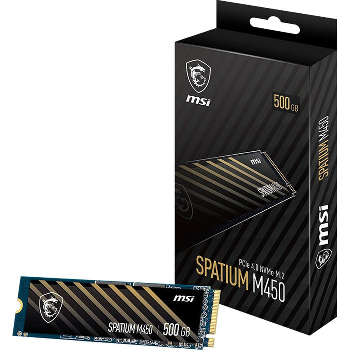 MSI Spatium M450 NVMe M.2 500GB SSD Storage - SM450N500