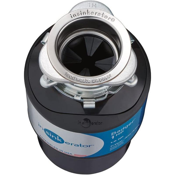 Insinkerator Badger 1HP Garbage Disposal, 1 HP Continuous Feed
