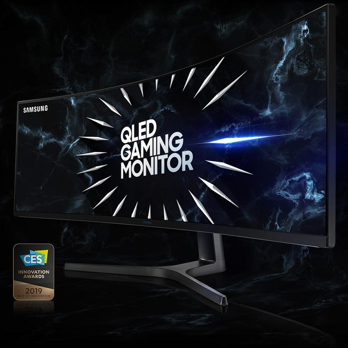 Samsung 49" CRG9 Dual QHD 120Hz QLED Curved Gaming Monitor (LC49RG90SSNXZA) - Open Box
