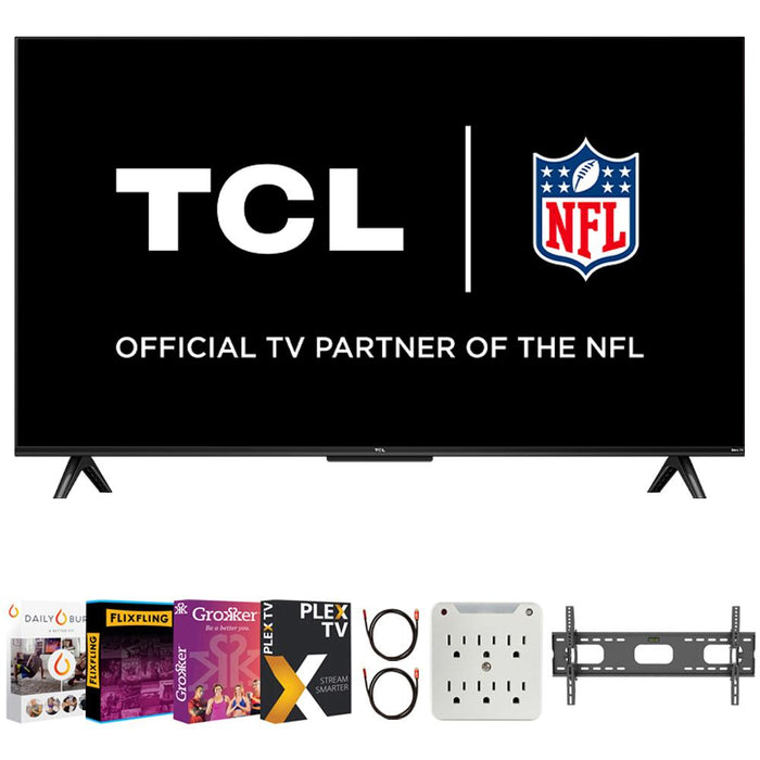 TCL 43 inch Class 4K UHD HDR LED Smart Roku TV with Movies Streaming Pack