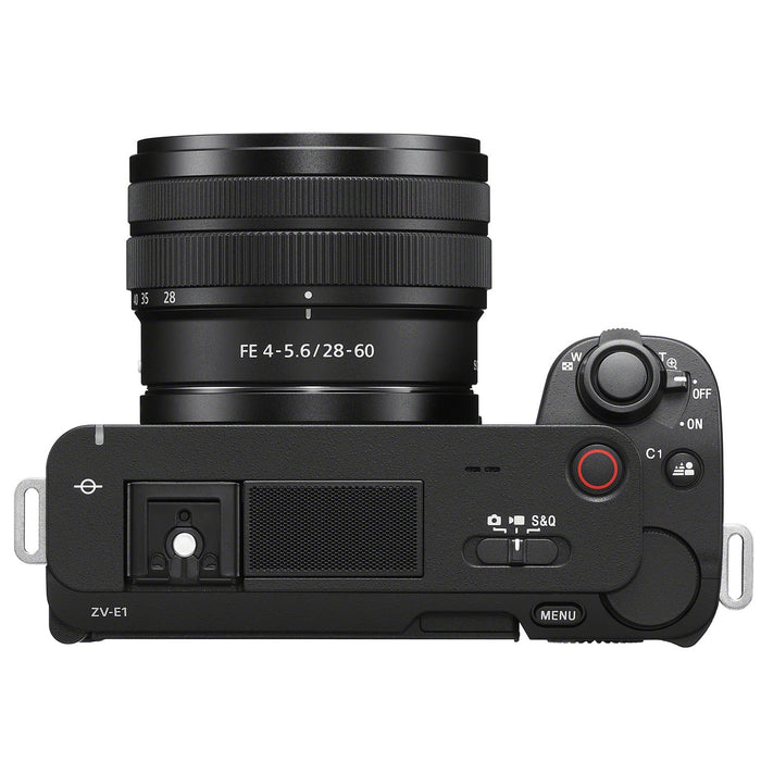 Sony ZV-E1 Full Frame Mirrorless Vlog Camera Black + 28-60mm Lens +Accessories Bundle
