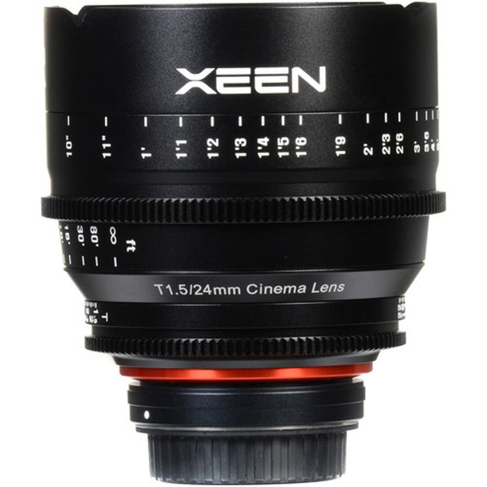 Rokinon XEEN 24mm T1.5 Professional Cine Lens for Canon EF Mount + 128GB Card