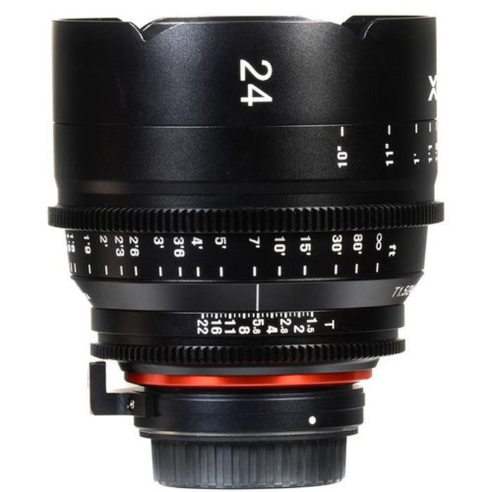 Rokinon XEEN 24mm T1.5 Professional Cine Lens for Canon EF Mount + 128GB Card