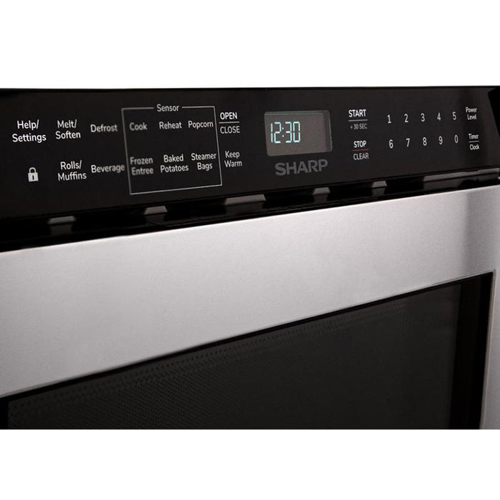 Sharp 24" 1.2 cu. ft. Built-In Stainless Steel Microwave Drawer Oven (SMD2440JS)