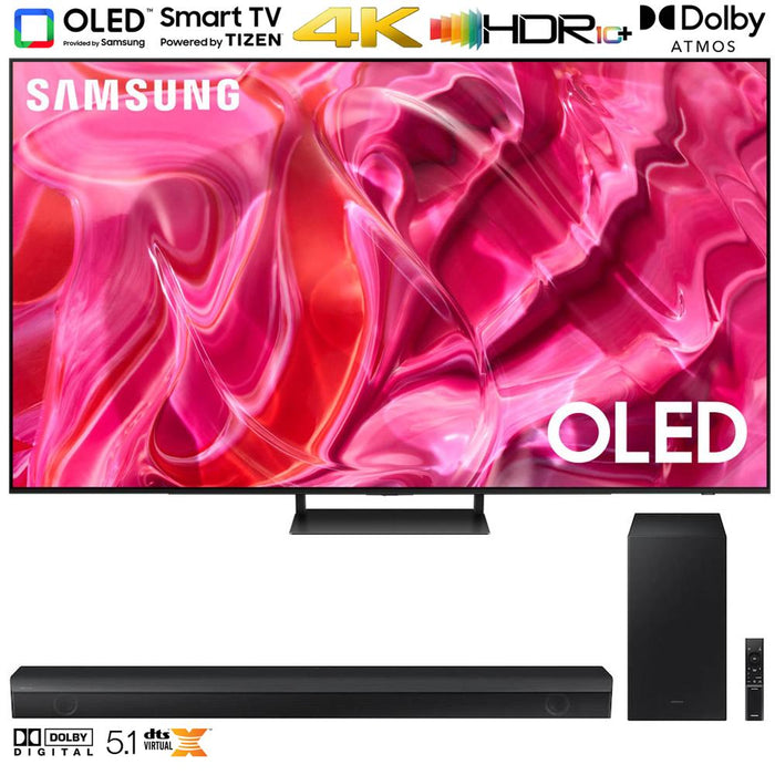 Samsung QN55S90CA 55" OLED 4K Smart TV w/ HW-B650 3.1ch Soundbar (2023 Model)