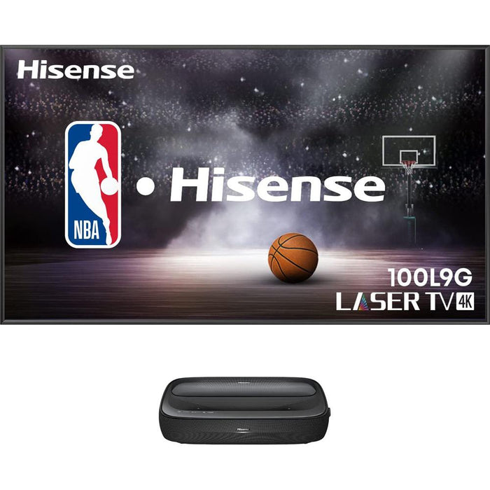 Hisense 100L9G 100" LASER TV TriChroma 4K HDR Projector, 2160p, with ALR Screen