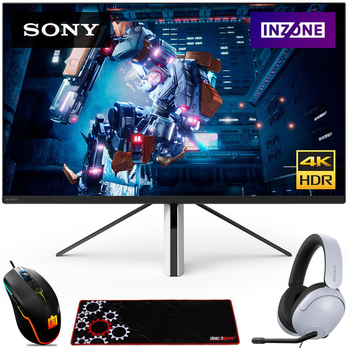 Sony 27" INZONE M9 4K Gaming Monitor w/ Sony INZONE H3 Gaming Headset + Accessory Kit