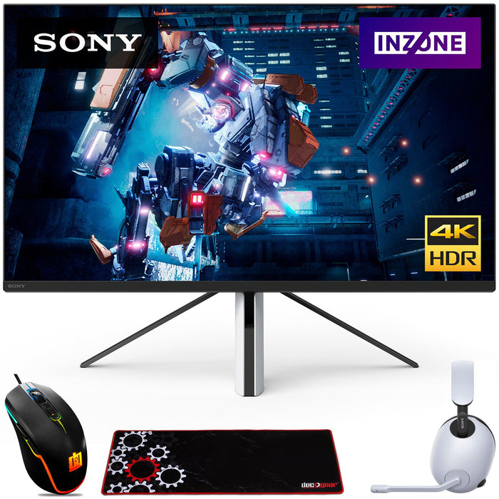 Sony 27" INZONE M9 Gaming Monitor + INZONE H9 Noise Cancelling Headset, Accessory Kit