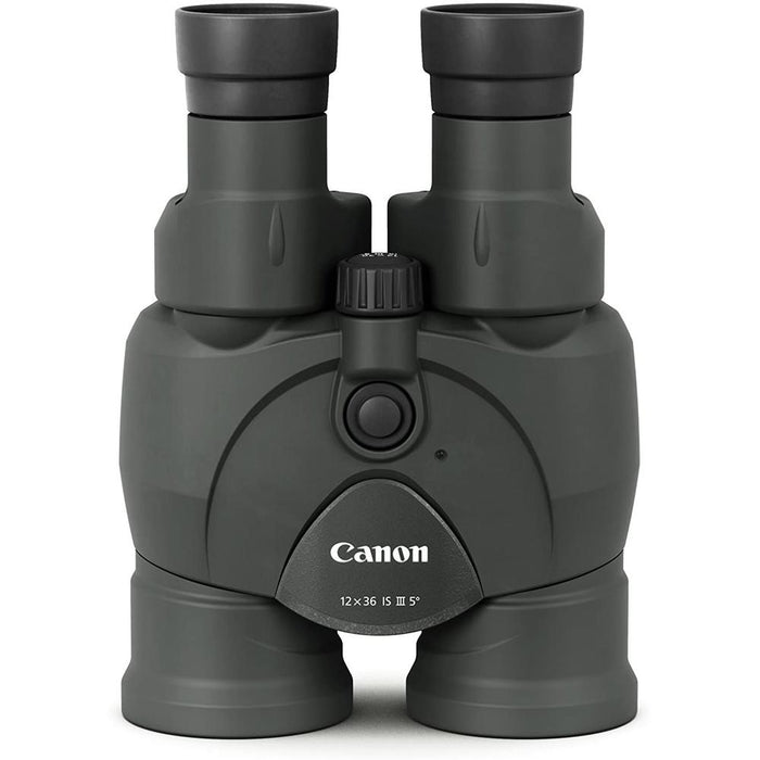 Canon 9526B002 12 x 36 IS III Binoculars + Deco Gear Tactical Kit