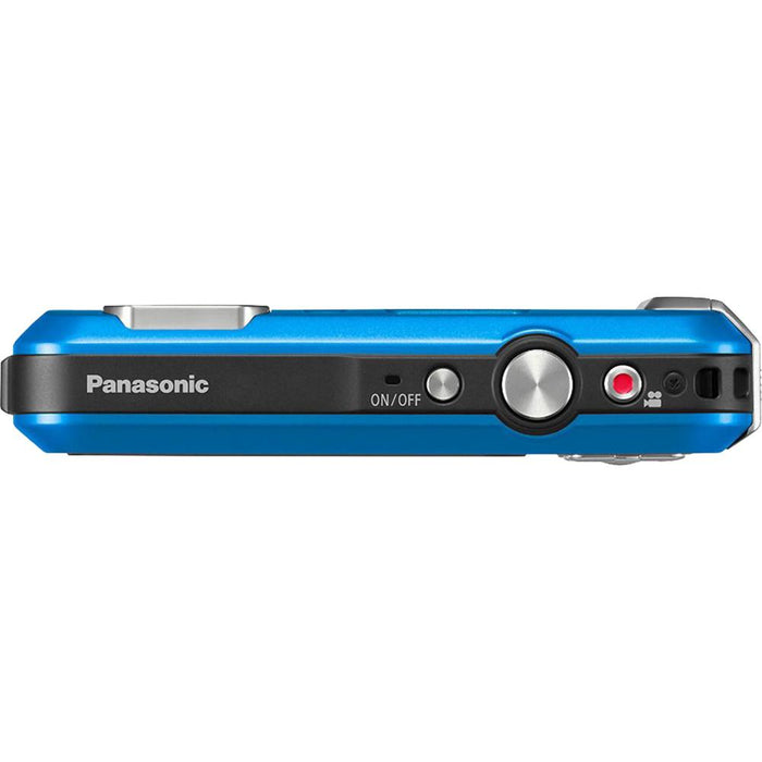 Panasonic LUMIX DMC-TS30 Active Tough Blue Digital Camera 16GB Bundle