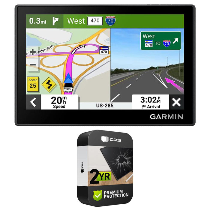 Garmin 010-02858-00 Drive 53 GPS Navigator, Touchscreen + 2 Year Protection Pack
