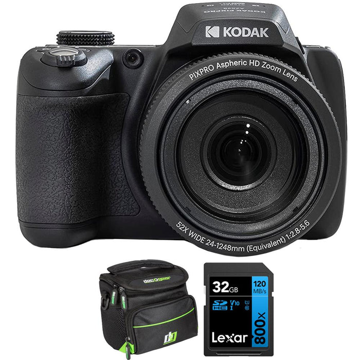 Kodak PIXPRO AZ528 16.4 Megapixel Compact Camera + Bag + Lexar 32GB Memory Card