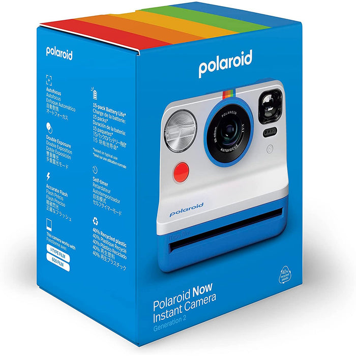Polaroid Originals Now 2nd Generation i-Type Instant Film Camera - Blue (9073)