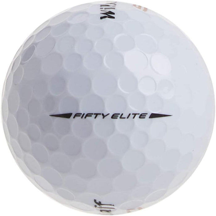 Wilson Golf Staff Fifty Elite Golf Balls, Dozen Slide Pack, White - WGWP17002