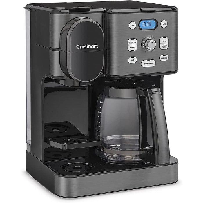 Cuisinart 2-IN-1 Center Combo Brewer Coffee Maker Black with 3 Year Warranty
