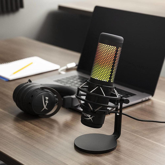HyperX QuadCast S RGB USB Condenser Microphone with Shock Mount for Gaming,  Streaming, Podcasts : Everything Else 