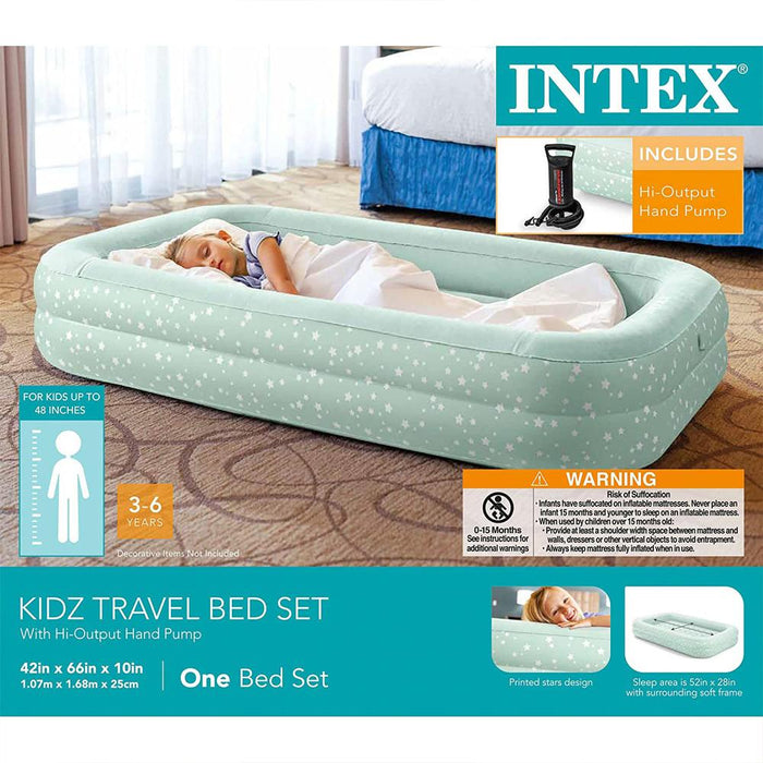 Intex Kidz Travel Bed with Hand Pump 2 Pack