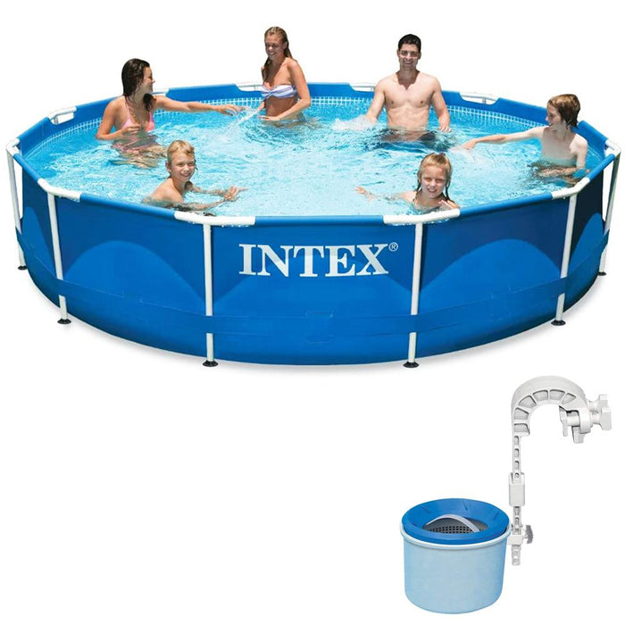Intex Metal Frame Pool Set with Pump & Filter (12 ft x 30 in) - 28211EH