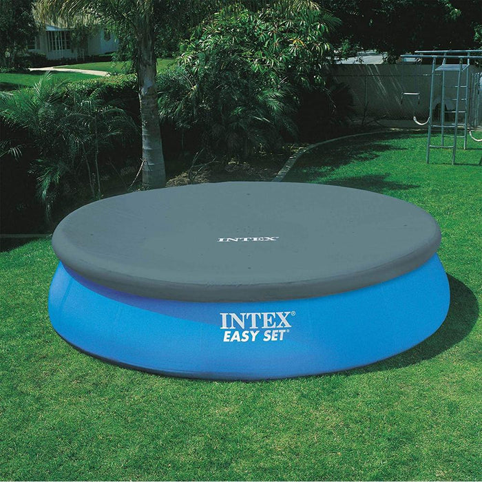 Intex 26165EH Easy Set Inflatable Pool Set (15' x 42") + Deluxe Pool Skimmer